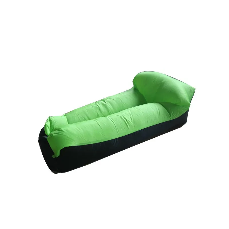 Inflatable sofa, outdoor lazy air sofa, beach sleeping bag folding single sofa