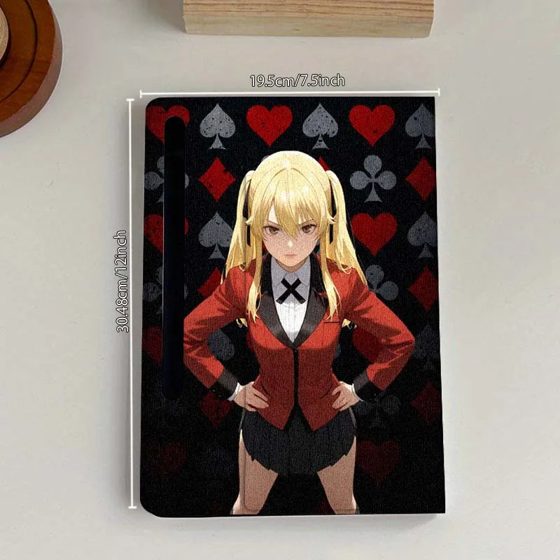 حافظة كمبيوتر لوحي من الرسوم المتحركة اليابانية Kakegurui لهاتف سامسونج جالاكسي تاب S7 S8 S9 S10 FE Plus Lite 11 12.4 13.1 بوصة