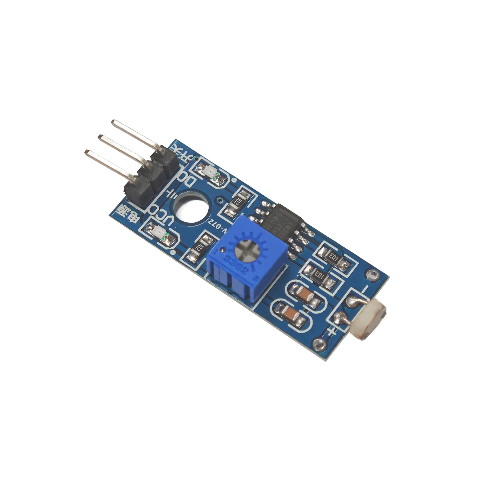 LM393 Photosensitive Sensor Module 3Pin 3.3-5V Light Detection Adjustable Sensitivity DigitalOut for Arduino DIY Smart Car ESP32