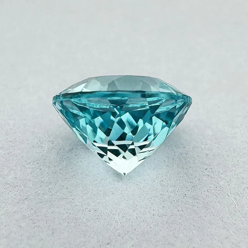 مختبر نمت Paraiba الأحجار الكريمة قطع مستديرة النيون الأزرق التورمالين الاصطناعي فضفاض لإعداد المجوهرات وشهادة قابلة للاختيار مخصصة