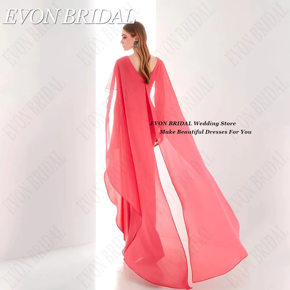 EVON BRIDAL Mermaid V-Neck Evening Dress Elegant Women Satin Red Carpet Dress Floor Length vestidos de gala 2024 Custom Made