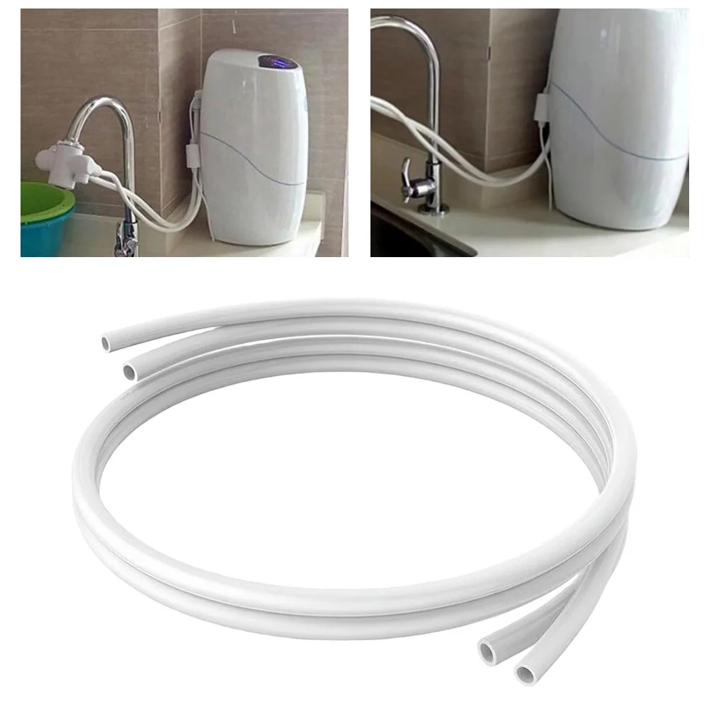 Water Purifier Connection Set Connector Inlet Drain Set 1.5m Water Purifier Hose Minimizes Clutter Food-grade PE