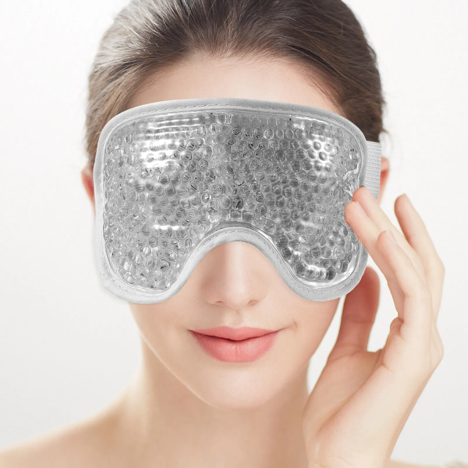 

2Pcs Eye Ice Packs Cold Hot Therapy Eye Mask to Relieve Eyes Dark Circles Swelling Portable Summer Ice Pads Sticky Band