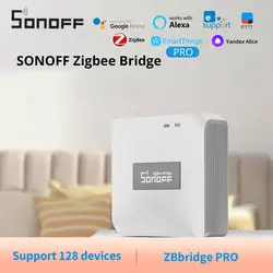 SONOFF Zigbee Gateway Bridge Pro ZB Bridge-P Work With SNZB-02D/01/03/04/ZBMINI/ZBMINIL2 Support Alexa Google Smartthings Alice