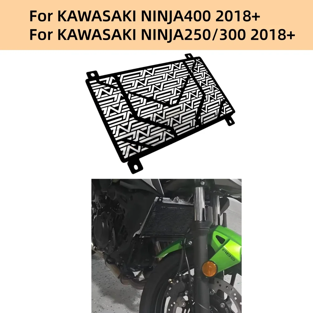 

NINJA-250 300 400 Motorcycle Radiator Guard Grille Cover Engine Cooler Protector For KAWASAKI NINJA400 2018+ NINJA250 300 2018+