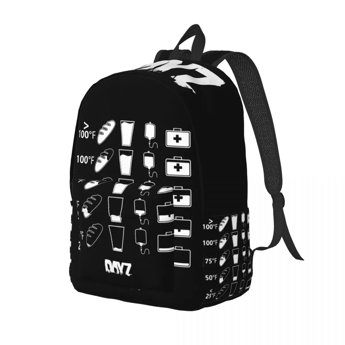 DayZ Health Status Backpack Lightweight Student Hiking Travel Shotting Game Daypack for Men Women Laptop Computer Canvas Bags