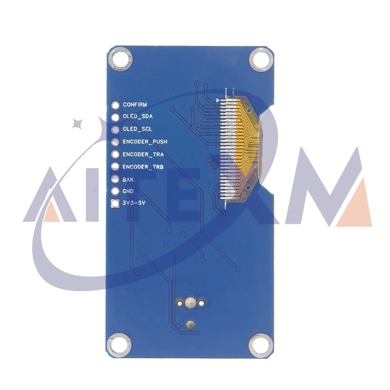 شاشة عرض Oled بيضاء مقاس 0.96/1.3 بوصة مدمجة مع وحدة التشفير الدوارة EC11 3.3 فولت/5 فولت واجهة IIC YANXD
