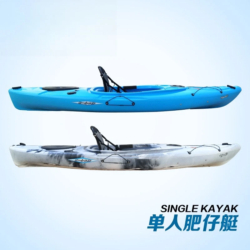 Single Person Kayak, Plastic Boat, Rotomolded Canoe, 30000 Capacity, Lightweight, Durable, Stable, for Fishing and Recreation view 4