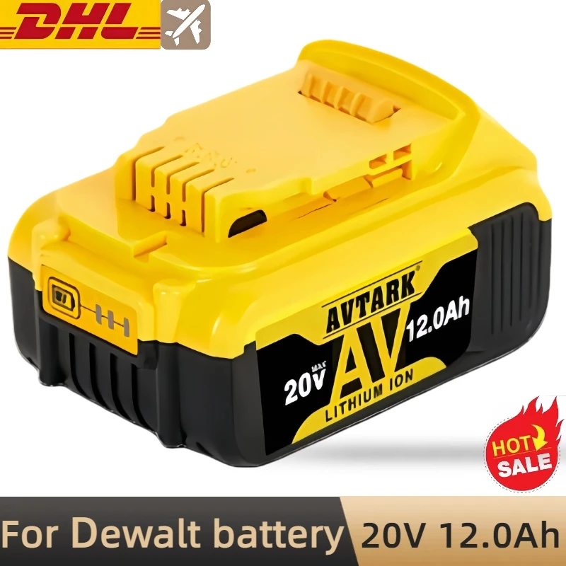 

Аккумулятор DCB200 20 в 100% совместимый с электроинструментами Dewalt 18 в 12 Ач перезаряжаемые литиевые батареи 20 в 18 в 12 Ач