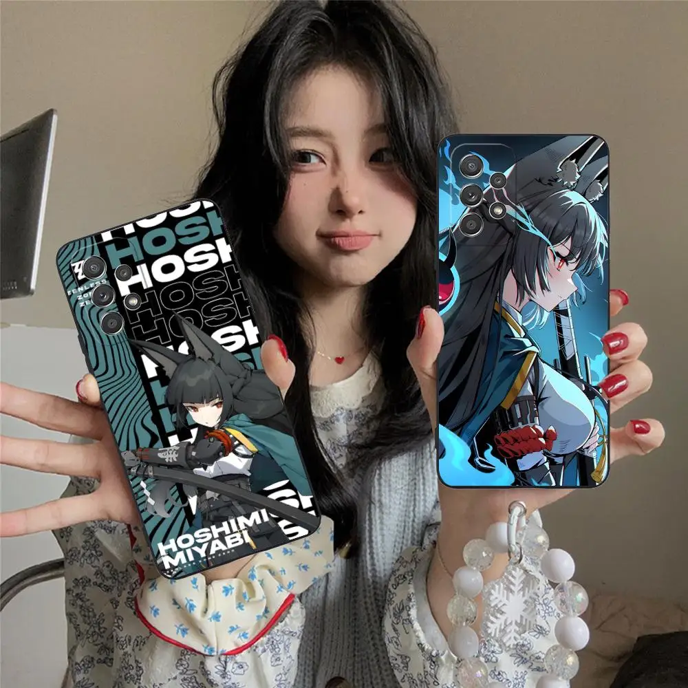 

Чехол для телефона Zenless Zone Zero Hoshimi Miyabi для Samsung Galaxy M55 54 42 35 34 33 32 23 22 15 14 13 12 F55 5G Цветной защитный