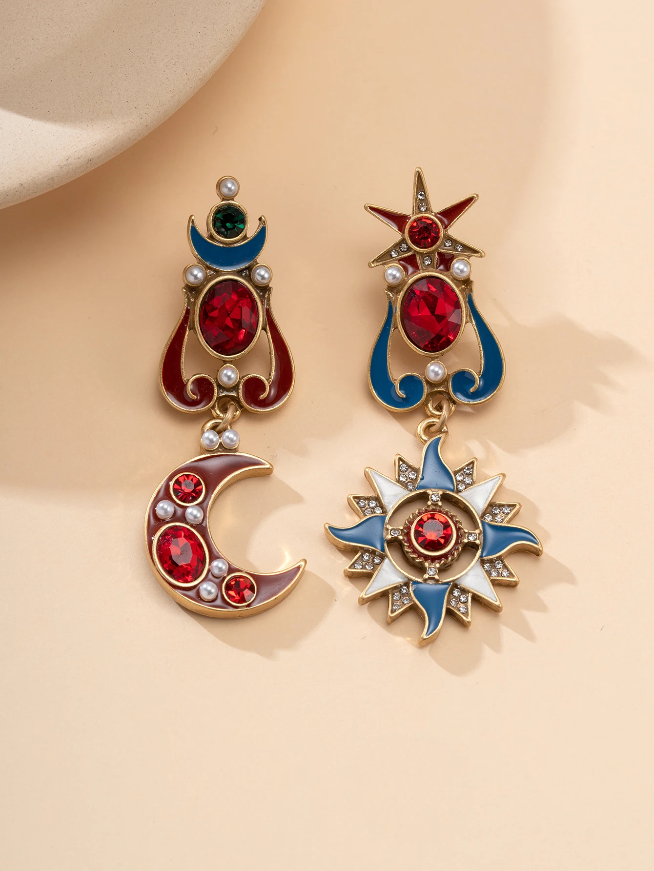 Vintage Kolczyki Wiszące Słońc – Vintage Fashion Earrings recenzja i cena
