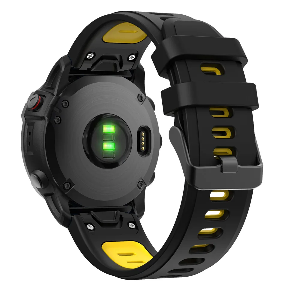 BEHUA 22mm 26mm Ersatzarmband für Garmin Fenix 6X 6X Pro 7X 8X Uhrenarmband mit Easy Fit Schnellverschluss Uhrenarmband Correa – Detail 19