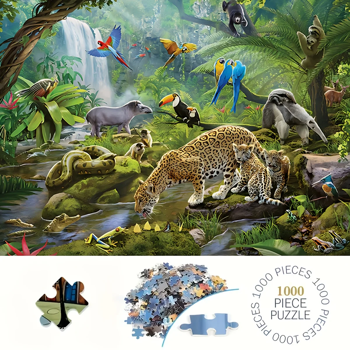 

1000/500 PCS Jigsaw Puzzles Animal World Home Decor Games Landscape Puzzles Educational Toys Birthday Gifts