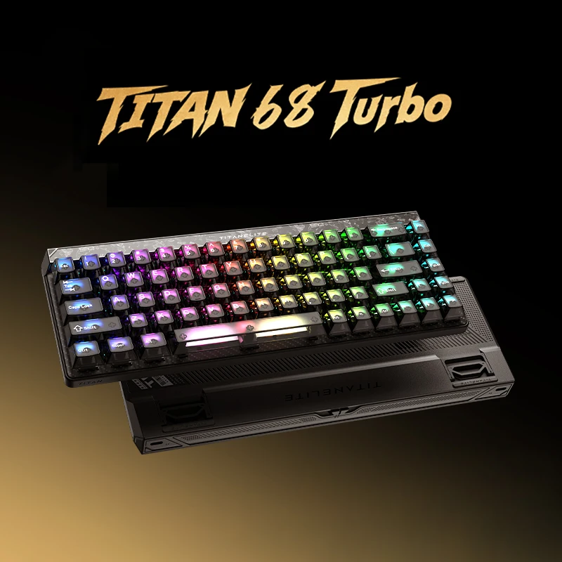

FGG Madlions TITAN68 Turbo Mad 68he Magnetic Mechanical Rapid Trigge 0.001mm 0.08ms Delay 8K Esports Game Hotswap Keyboard
