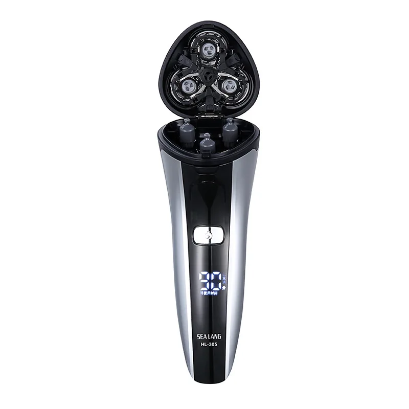 Men’s Electric Shaver Portable Rechargeable Trimmer with Pop-up Trimmer for Both Wet and Dry Shaving Ideal for Business Travel