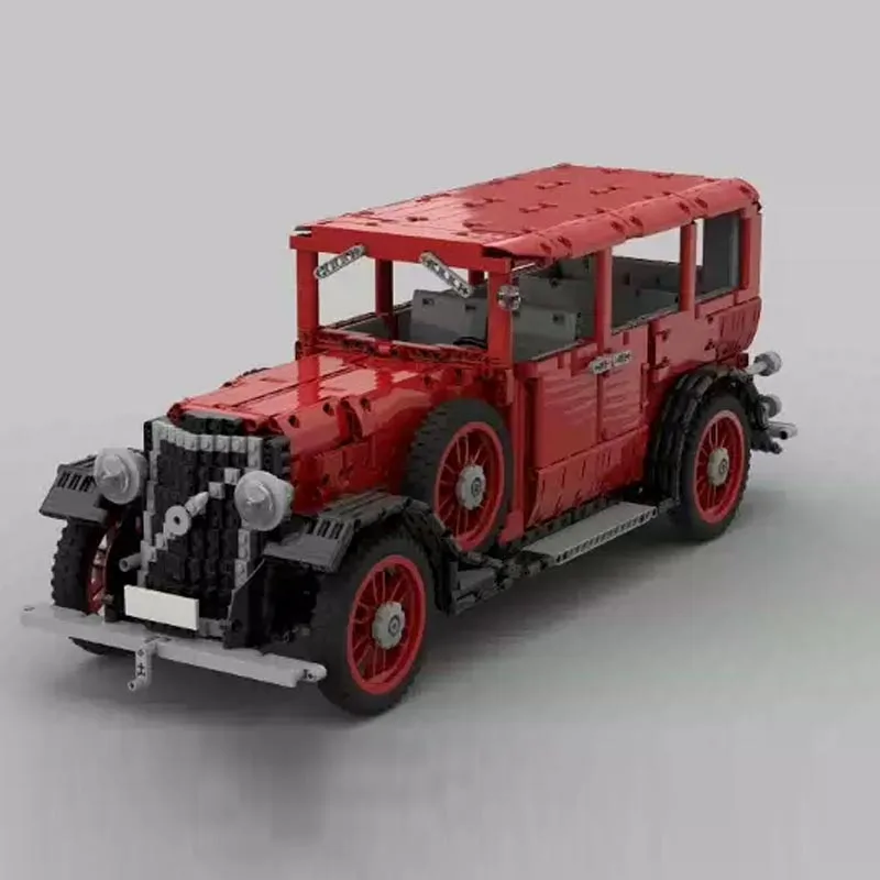 Décennie s de construction de voiture vintage pour enfants, jouets de voiture de sport télécommandés, briques techniques longues, cadeaux d'anniversaire, nouveau MOC, échelle 1:8, 659