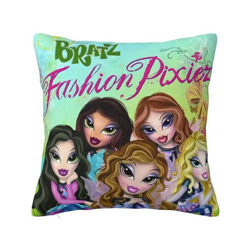 Bratzs Doll Modern Throw Pillow Covers Living Room Decoration Cartoon Tv Movie Car Cushion