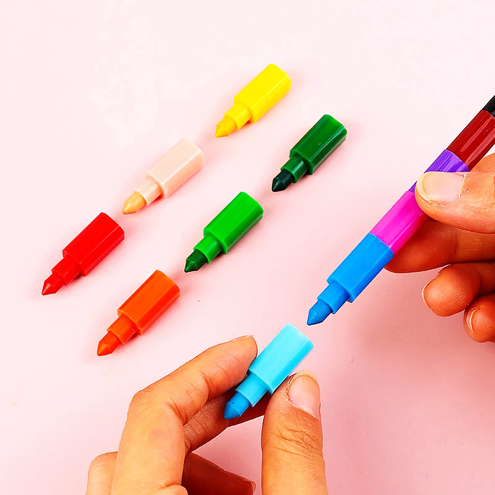 3/6/12PC12 اللون بنة القلم للأطفال حفلة عيد ميلاد استحمام الطفل رياض الأطفال كرنفال حفلة المدرسة المنزلية هدية مكافأة