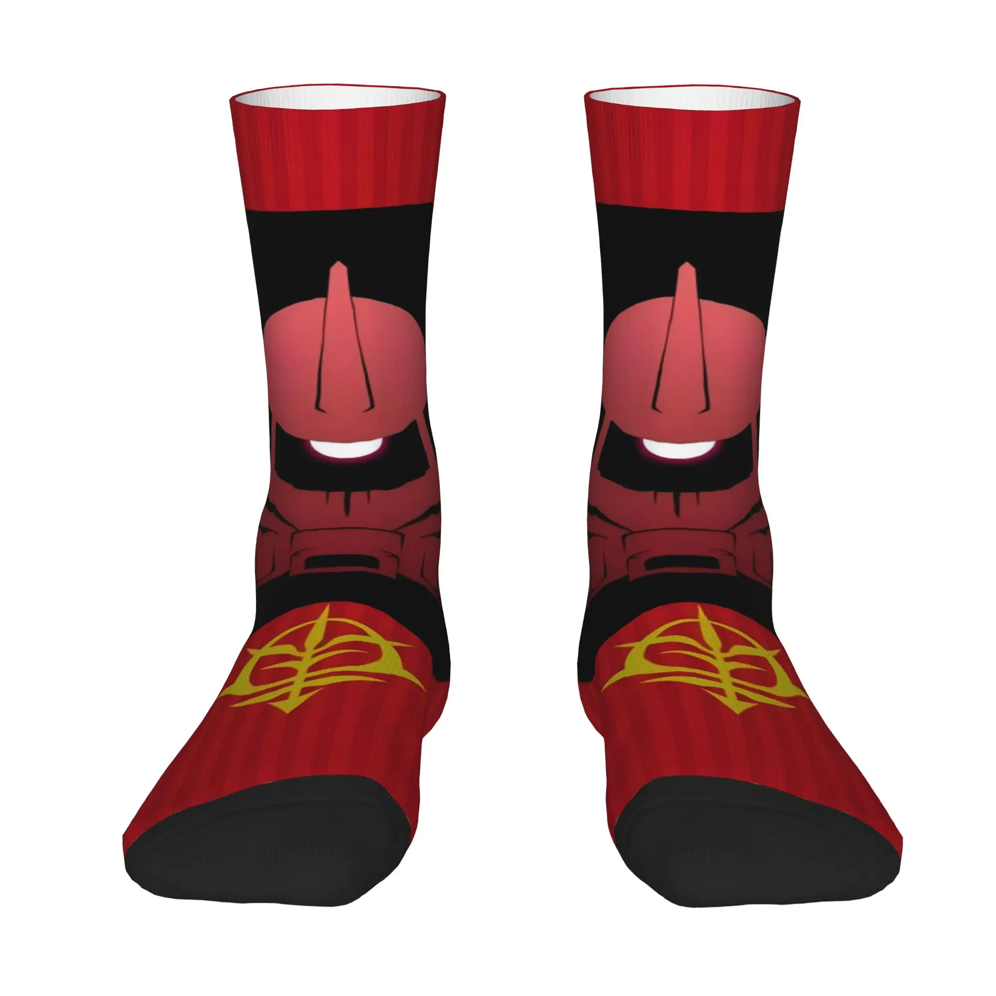 Funny Sock BANDAI Gundam 4 Hip Hop Seamless Pattern Printed Men Socks Casual Men's Socks