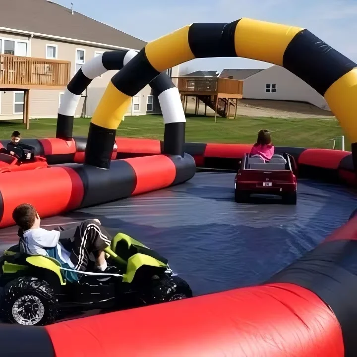 

Playground Amusement Park School Outdoor Inflatable Racing Track