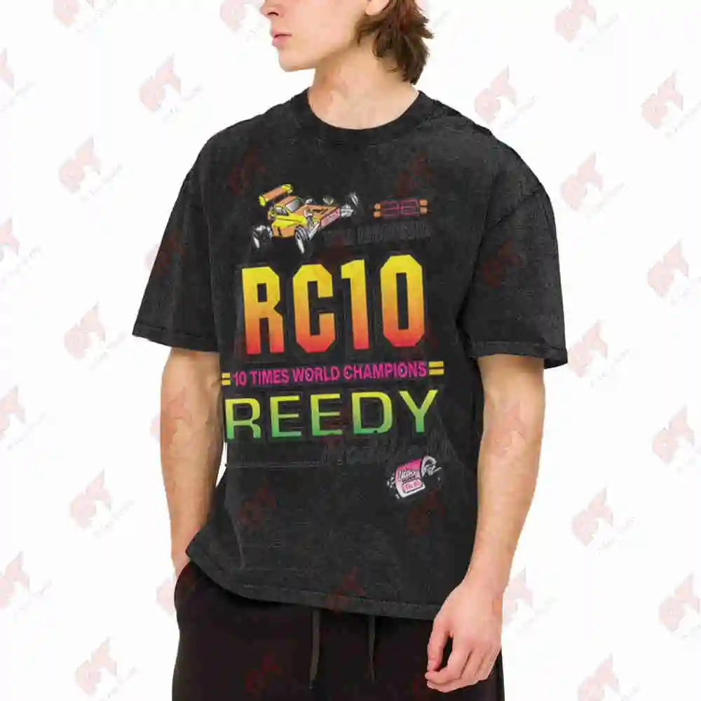 Team Associated RC10 Reedy 1991 Vintage Washed Tee Pure Cotton T-Shirt