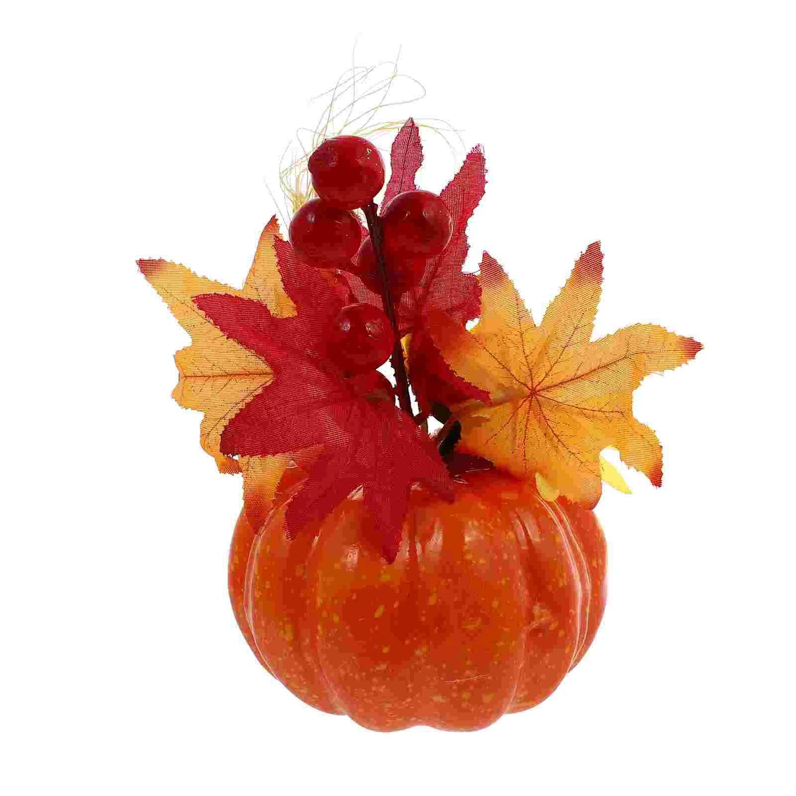 Funny Halloween Decor Pumpkin Maple Leaf Table Place Party Supply Accessory Office Fall Decorations for Home