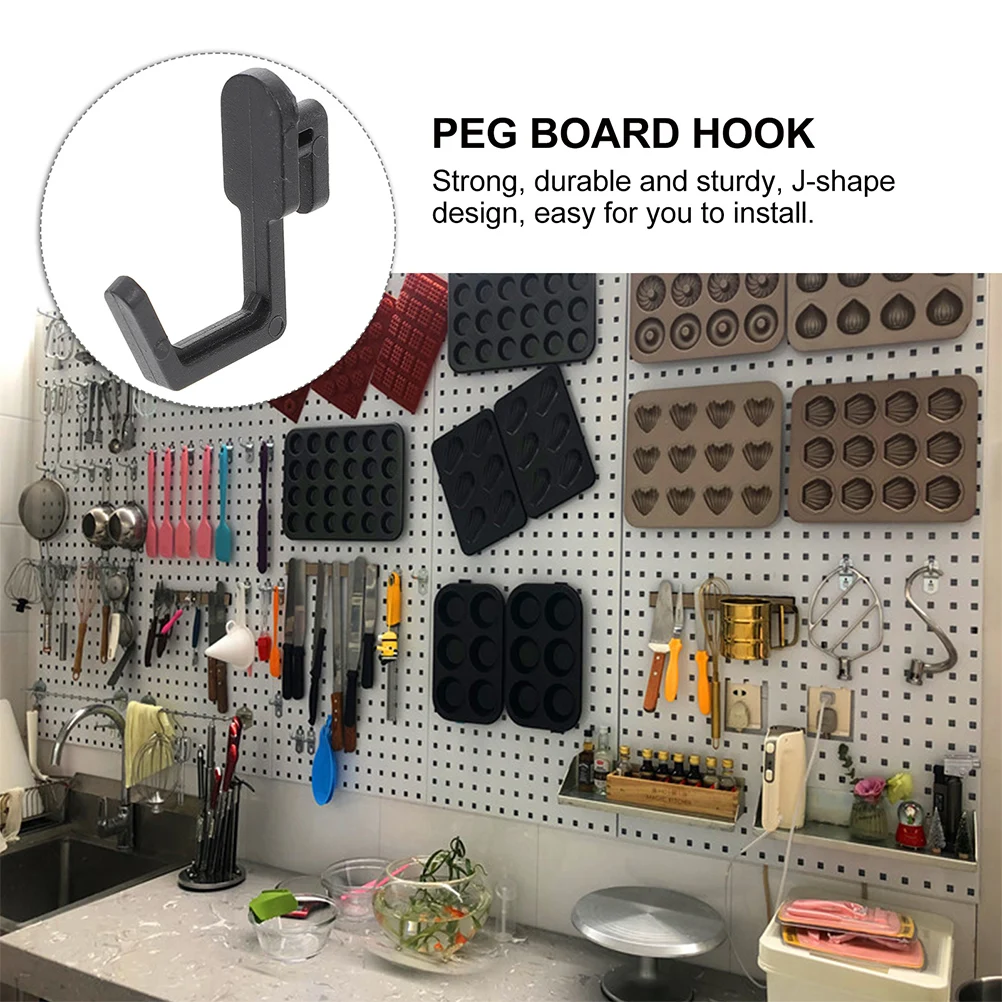 24Pcs Peg Board Accessories Peg Board Accessories Plastic Pegboard Hooks Pegboard Hook Peg Board Tool Organizer