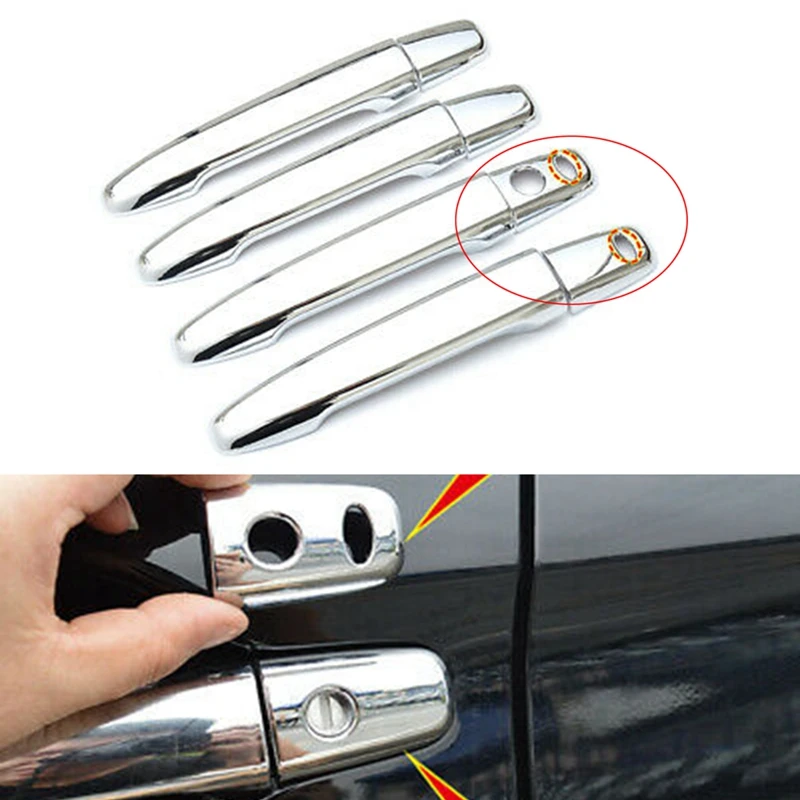 

Upgrade For Mitsubishi Outlander 2013-2018 Car Door Handles Covers Overlays Covers Sticker Chrome Accessories Auto Styling