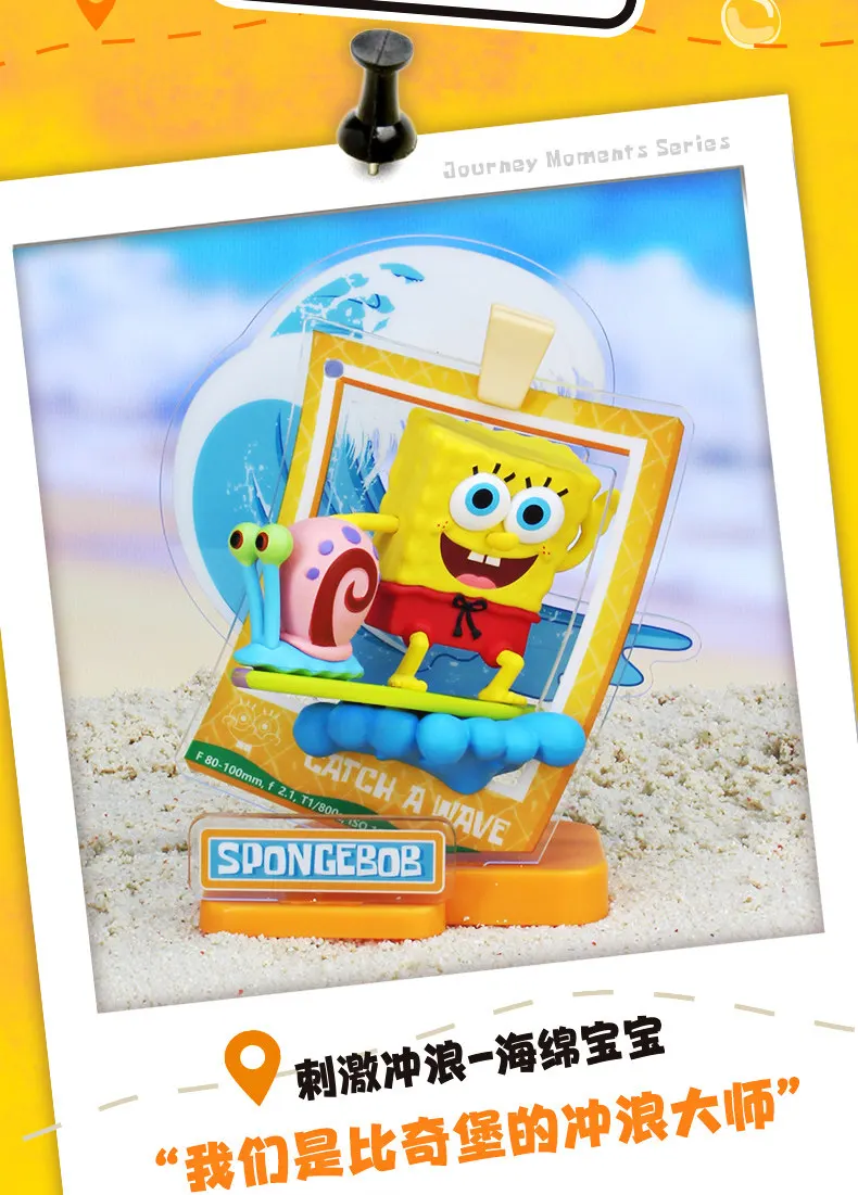 Anime Spongebob Patrick Star Squidward Quincy Tentacles Eugene H. Krabs Figur Reise-Momente Serie Blind Box Spielzeug – Detail 2