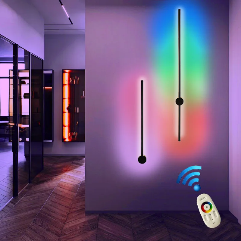 

Wireless remote control strip wall lamp for living roomrgbAmbience light