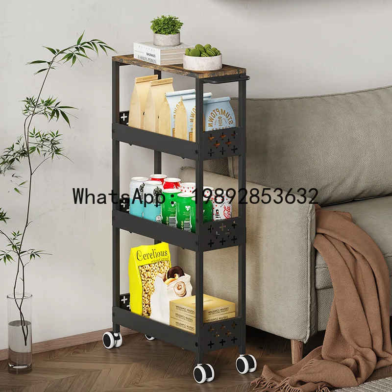 

Узкая тележка-стеллаж X-21 для кухни, ванной комнаты, стиральной машины, для хранения в узких пространствах