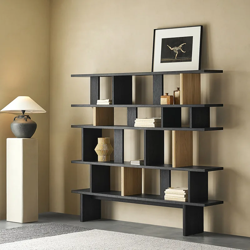 Solid Wood Reading Bookshelf, Floor-to-ceiling Integrated Against The Wall, Whole Wall Bookcase, Living Room Shelf
