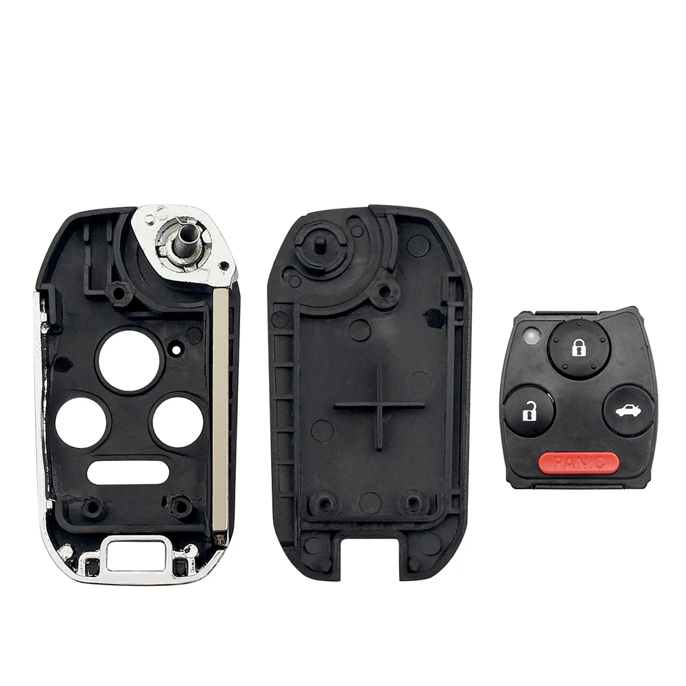 KEYYOU 2/3/4 pulsanti pieghevole Flip Remote Car Key Shell Case per Honda Odyssey Rigeline Accord CRV Civic