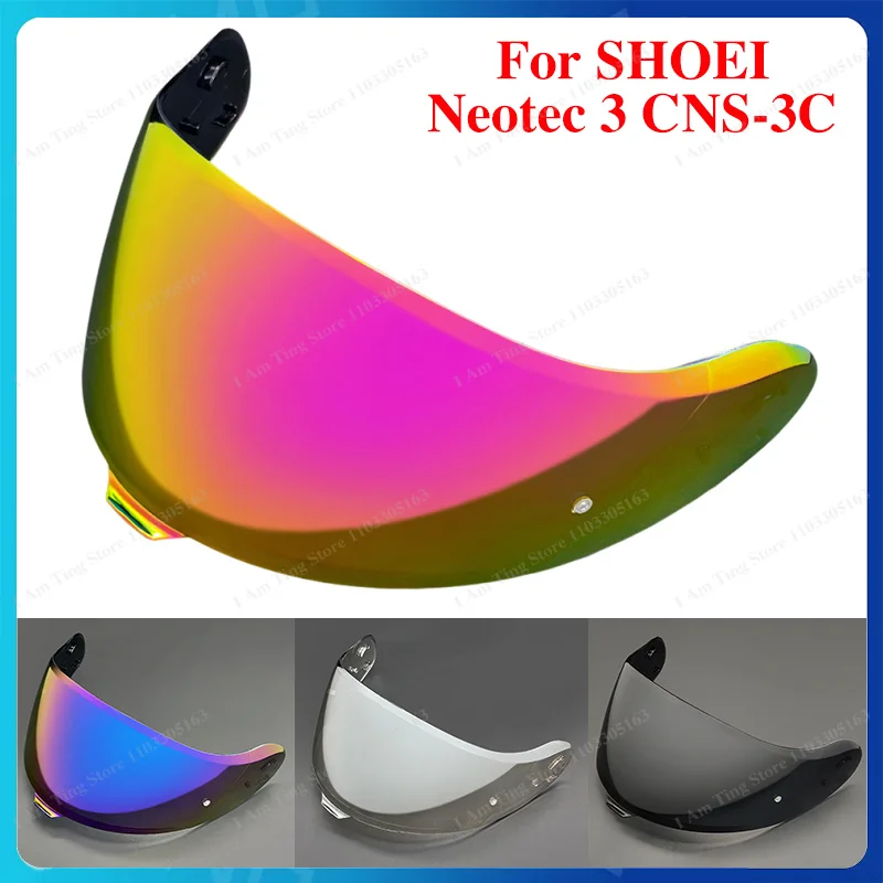 Motorcycle Helmet Visor Lens For SHOEI Neotec 3 CNS-3C Replace Anti-UV Anti-Scratch Dustproof Windshield Helmets Accessories