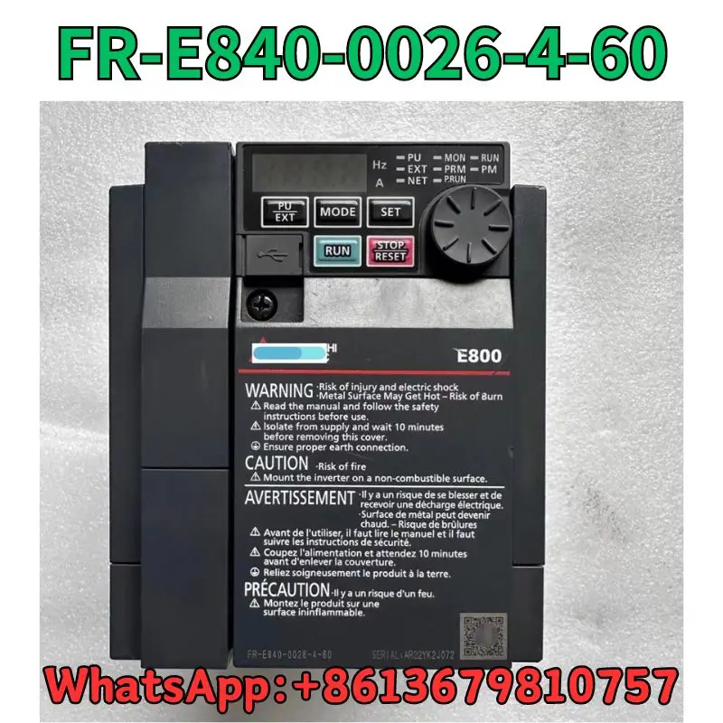 second-hand Frequency converter FR-E840-0026-4-60 test OK Fast Shipping