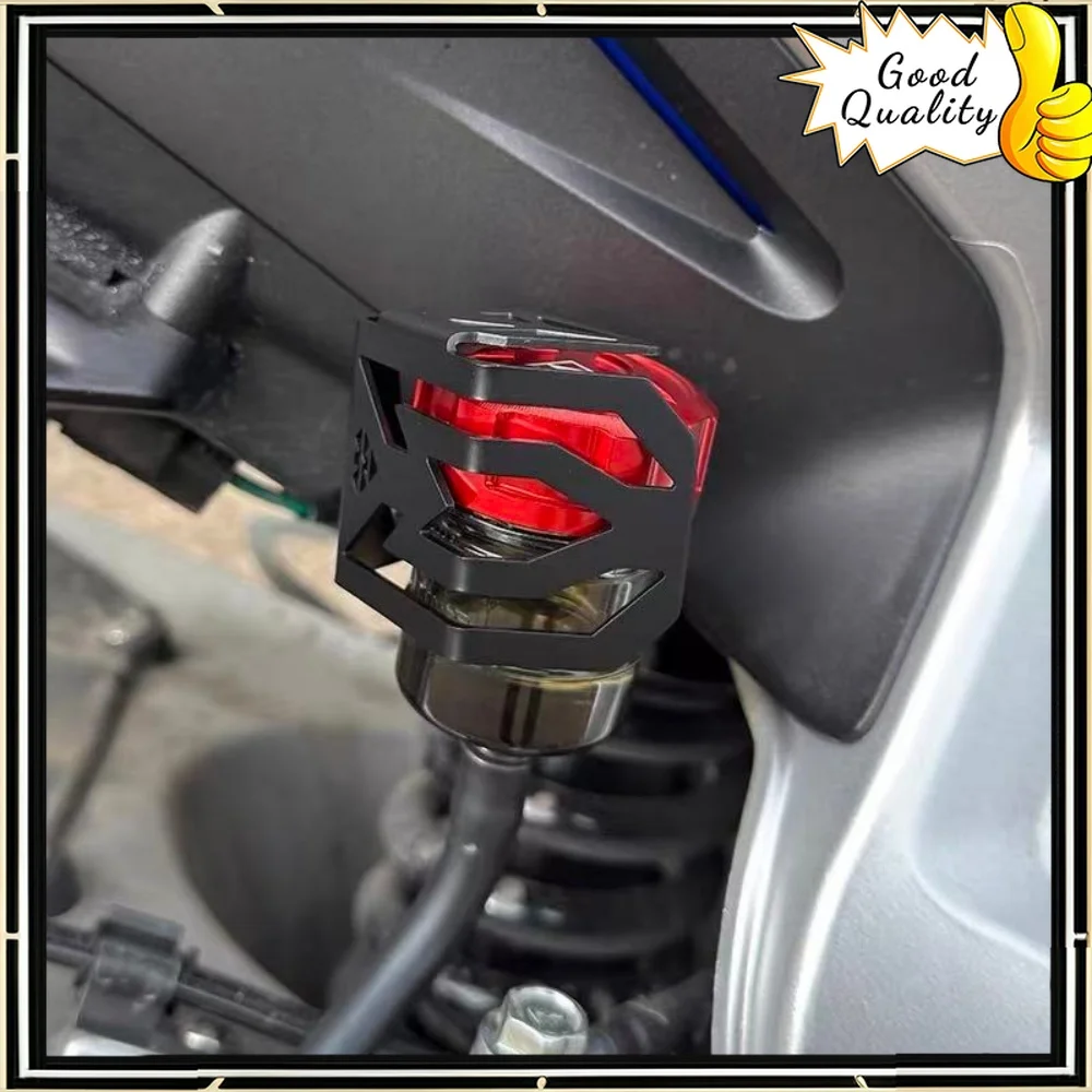 

For ZONTES 703RR rear brake oil tank protective cover with stainless steel protective decorative cover oil cup cover accessories