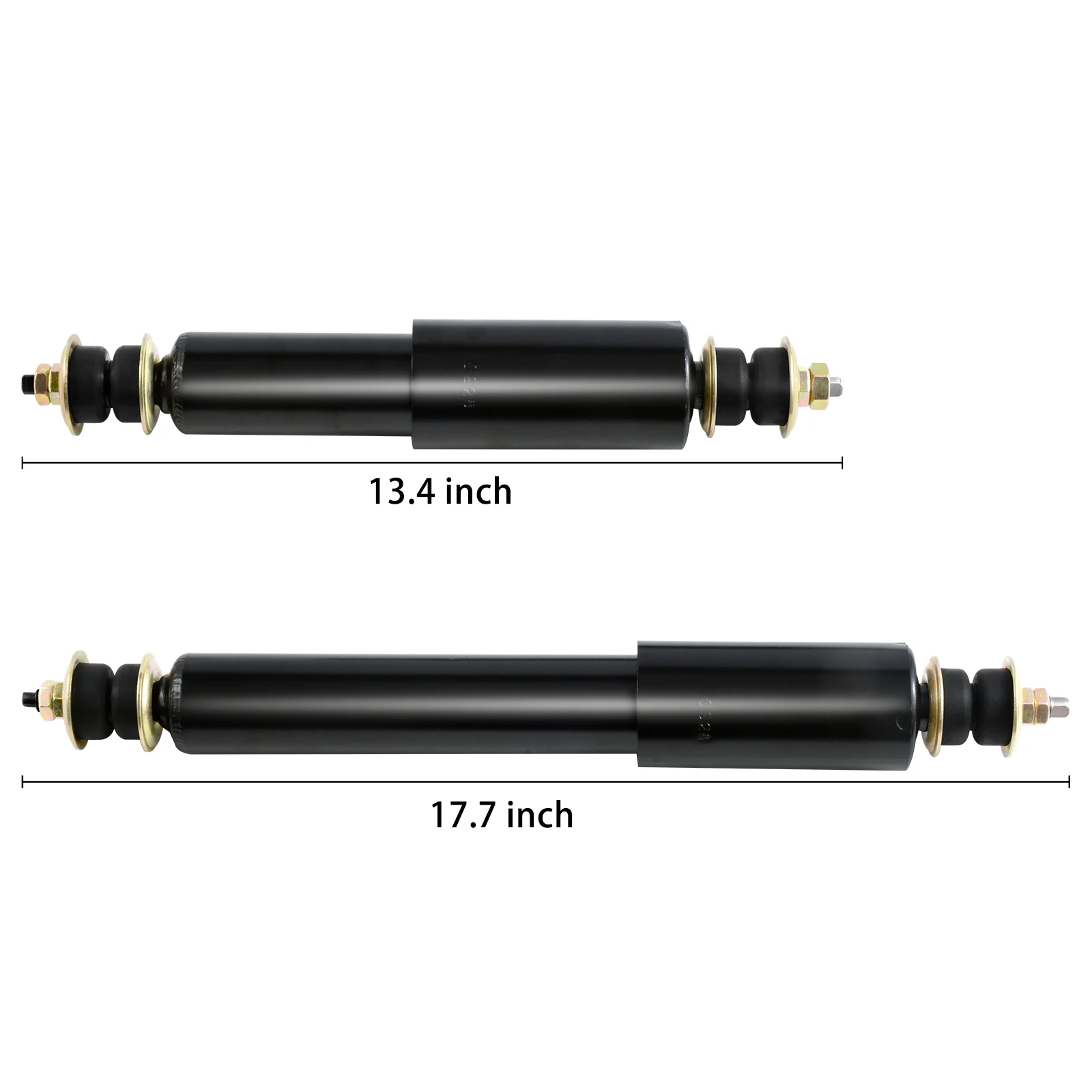 Roykaw Golf Cart Front & Rear Shock Absorbers Fit for EZGO TXT 1994-up G&E, OEM# 76418-G01, 76419-G01,70248-G01, 70324-G01