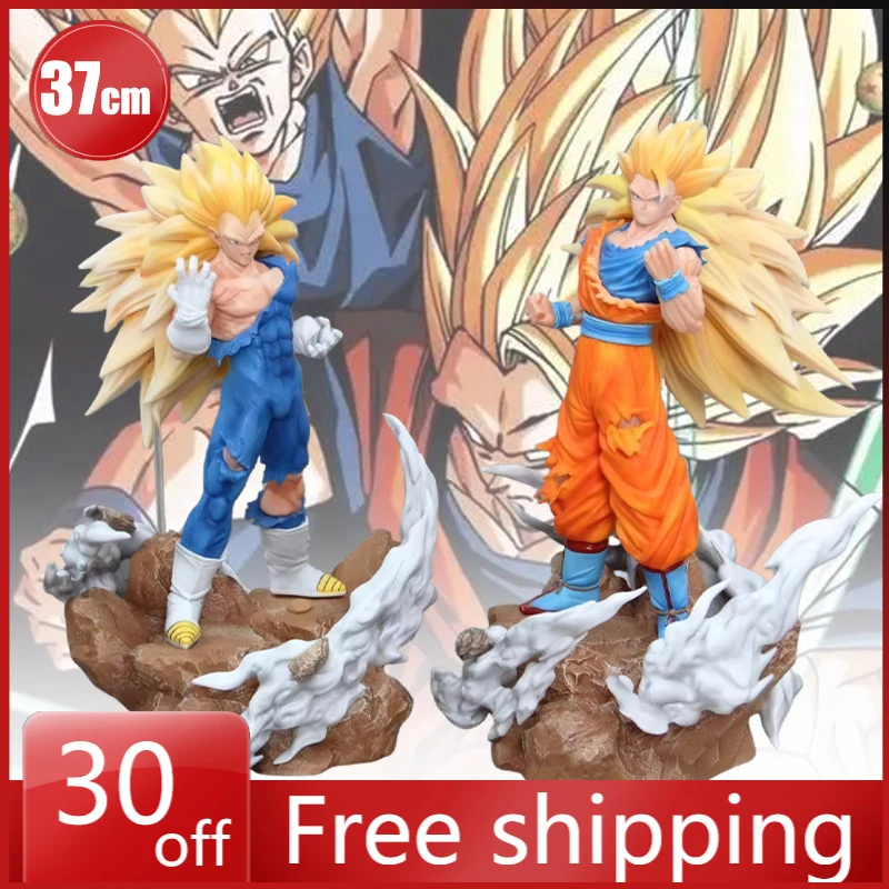 

37 см аниме фигурка дракона Сон Гоку Вегета IV Супер Сайян аниме коллекция модель настольный орнамент украшения детские игрушки подарки