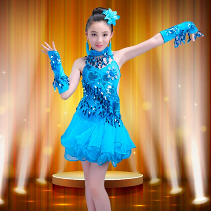 Kinderen Latin Dance kinderen Kostuums Dans Kleding Praktijk Kleren Siamese Dance Rok Stage Performance Kleding