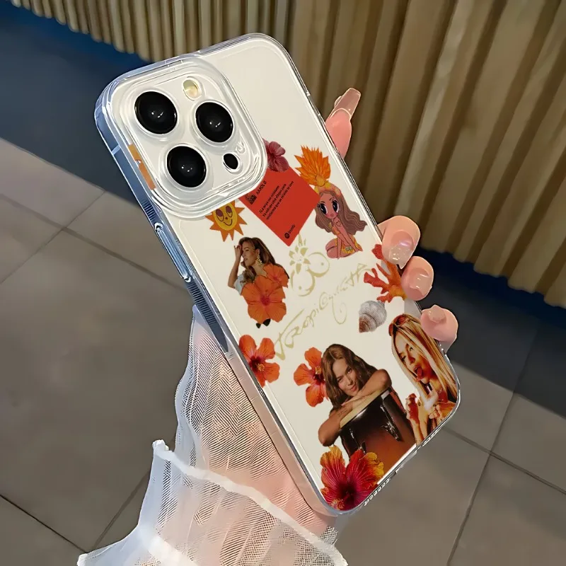 K-karol G Tropicoqueta Handyhülle für iPhone 17 16 15 11 12 14 13 Pro Max Mini XS 7 Plus 17E Stoßfeste Transparente Schutzhülle Fundas – Detail 6