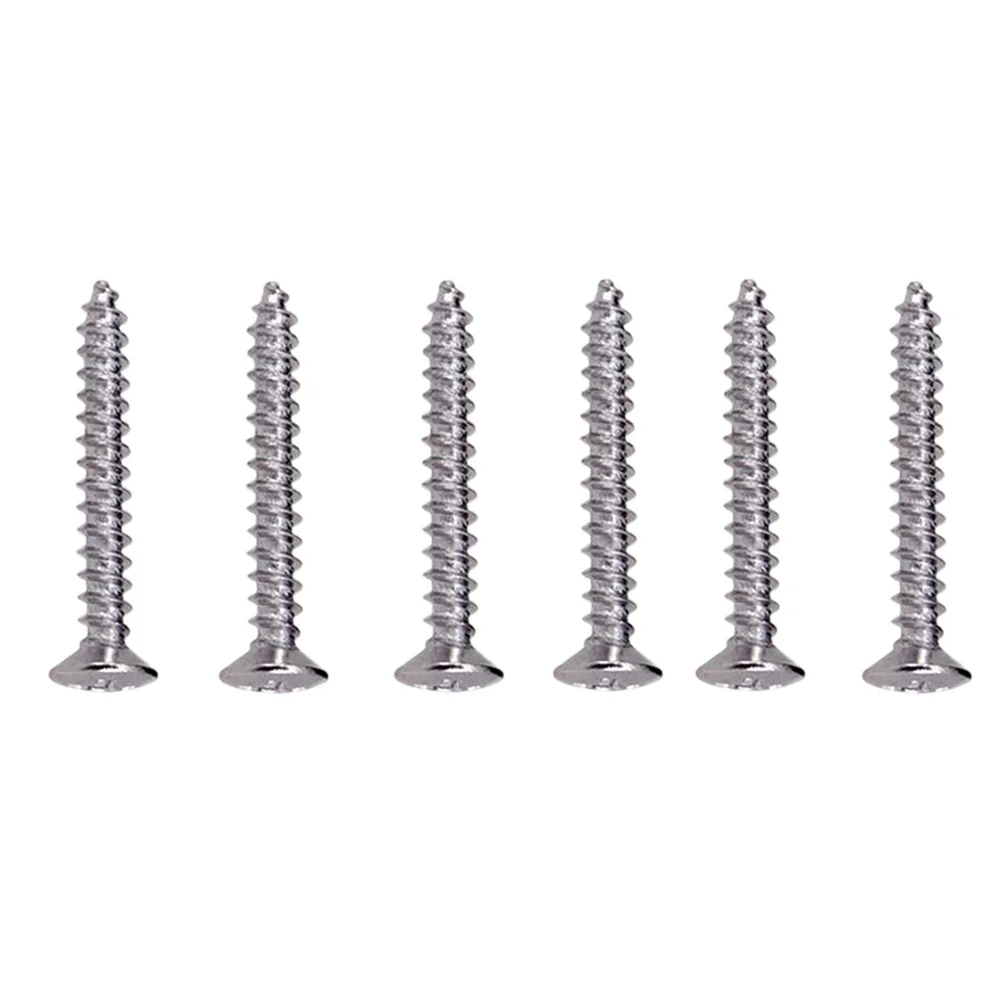 Tornillos de pastilla de bobina única para guitarra eléctrica, resortes plateados, fáciles de instalar, uso conveniente, tornillos de pastilla de repuesto perfectos