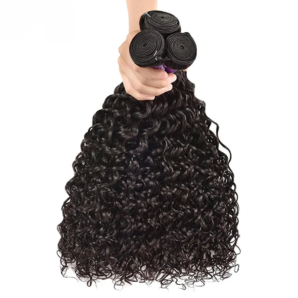 Vietnamese Human Hair Wig Water Wave Human Hair Bundles Curly Deep Wave 1/3 Bundles Deep Curly Remy Hair 100% Human Hair Natural