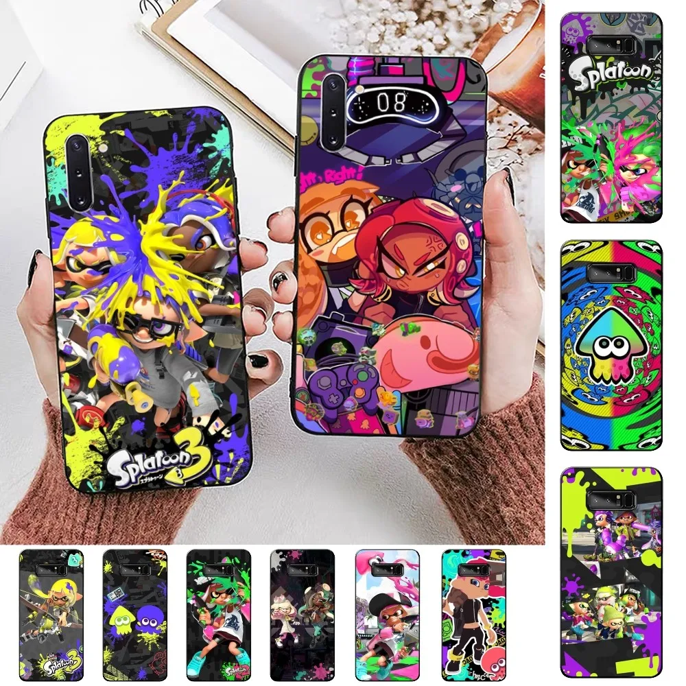 Splatoons Phone Case For Samsung Note 8 9 10 20 pro plus lite M 10 11 20 30 21 31 51 A 21 22 42 02 03