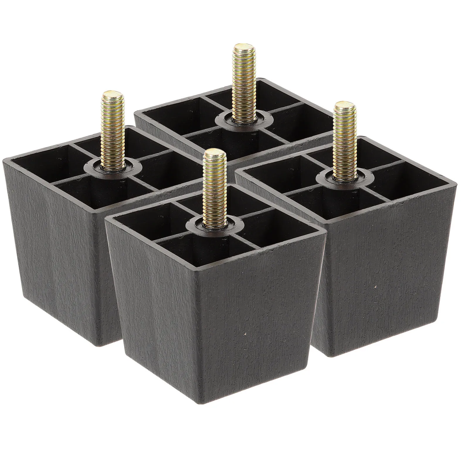 Set di 4 gambe per divano, set di 4 piedini per mobili in plastica resistente, di ricambio per divano, sedia, armadio, tavolo, letto