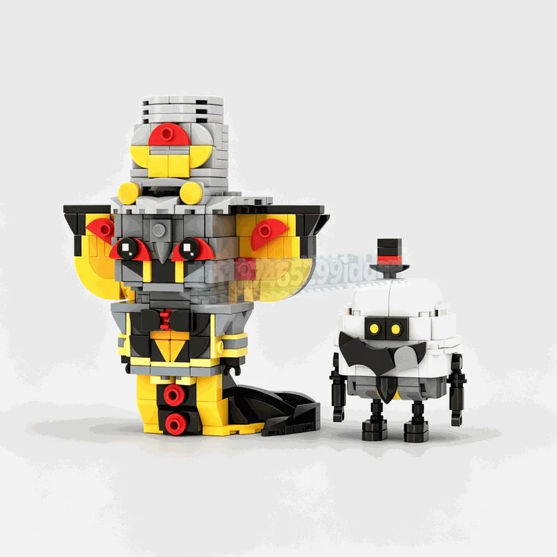 506PCS Cartoon Snake Gentleman And Mini Robot Building Blocks Fantasy Character DIY Assembly Creative Collection Display Gifts