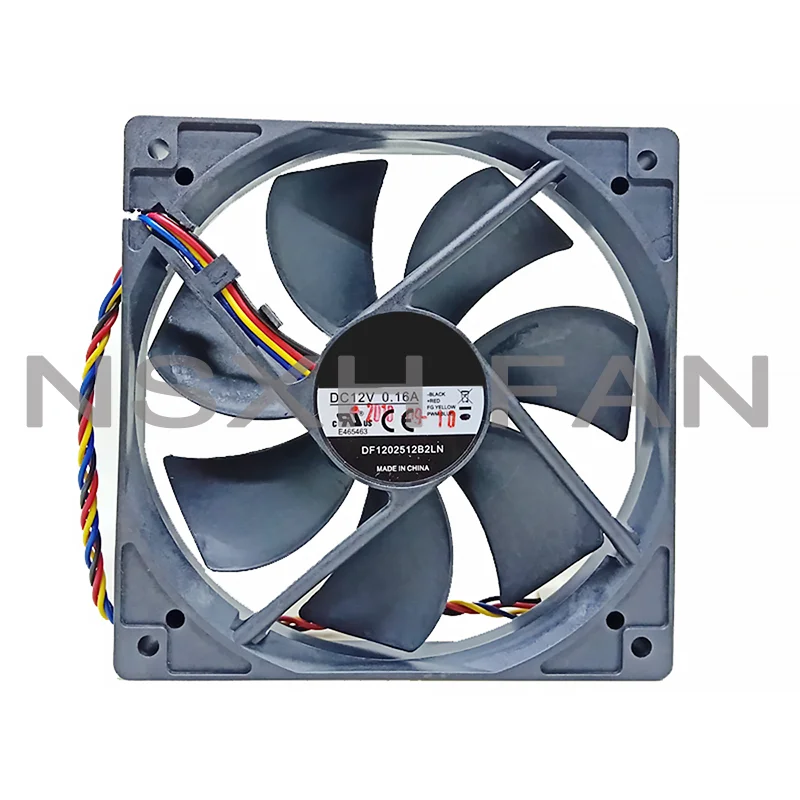 Dual Ball Mute Fan DF1202512B2LN 12CM Cooling Fan 12025 120X120X25MM 12V 12cm PWM Temperature Controlled Fan