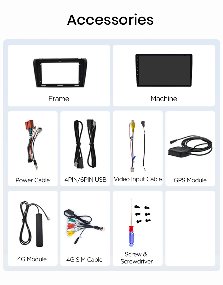Junsun Wireless CarPlay Android Auto Autoradio für Mazda 3 BK Maxx Axel 2004-2013 Auto-Intelligentes System DSP SWC RDS GPS FM BT – Detail 27