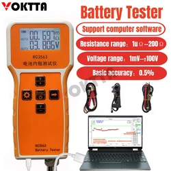 RC3563 18650 Tester di resistenza interna di tensione della batteria Tester di batteria al fosfato di ferro e litio ad alta precisione True 4Wire