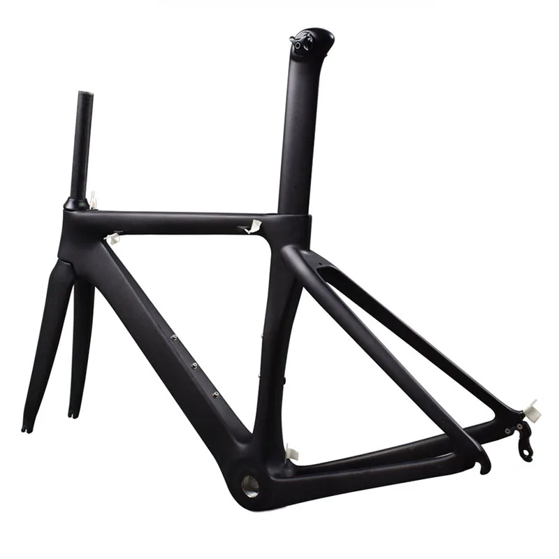 Airwolf T800 Carbon Road Frame BSA Road Bike Frame 130*9mm Quick Release V Brake Bicycle Frame Max Tire Size 700*23c