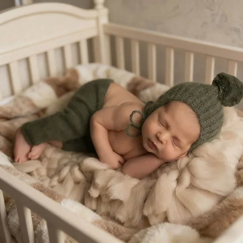 Newborn Shooting Blankets Baby Photography Props Basket Stuffer Filler Tassel Blanket Photo Backdrop Studio Shooting Props